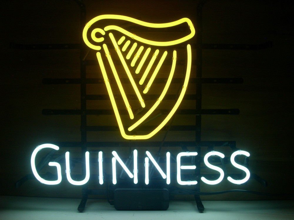 "Guin Irish Lager Ale Harp" Neon Sign