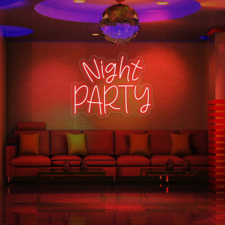 "Night Party" Neon Sign