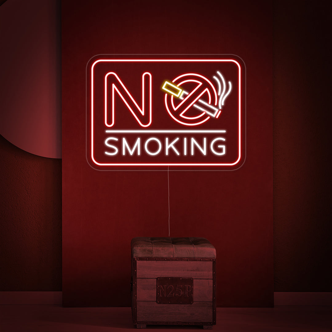 "No Smoking" Neon Sign