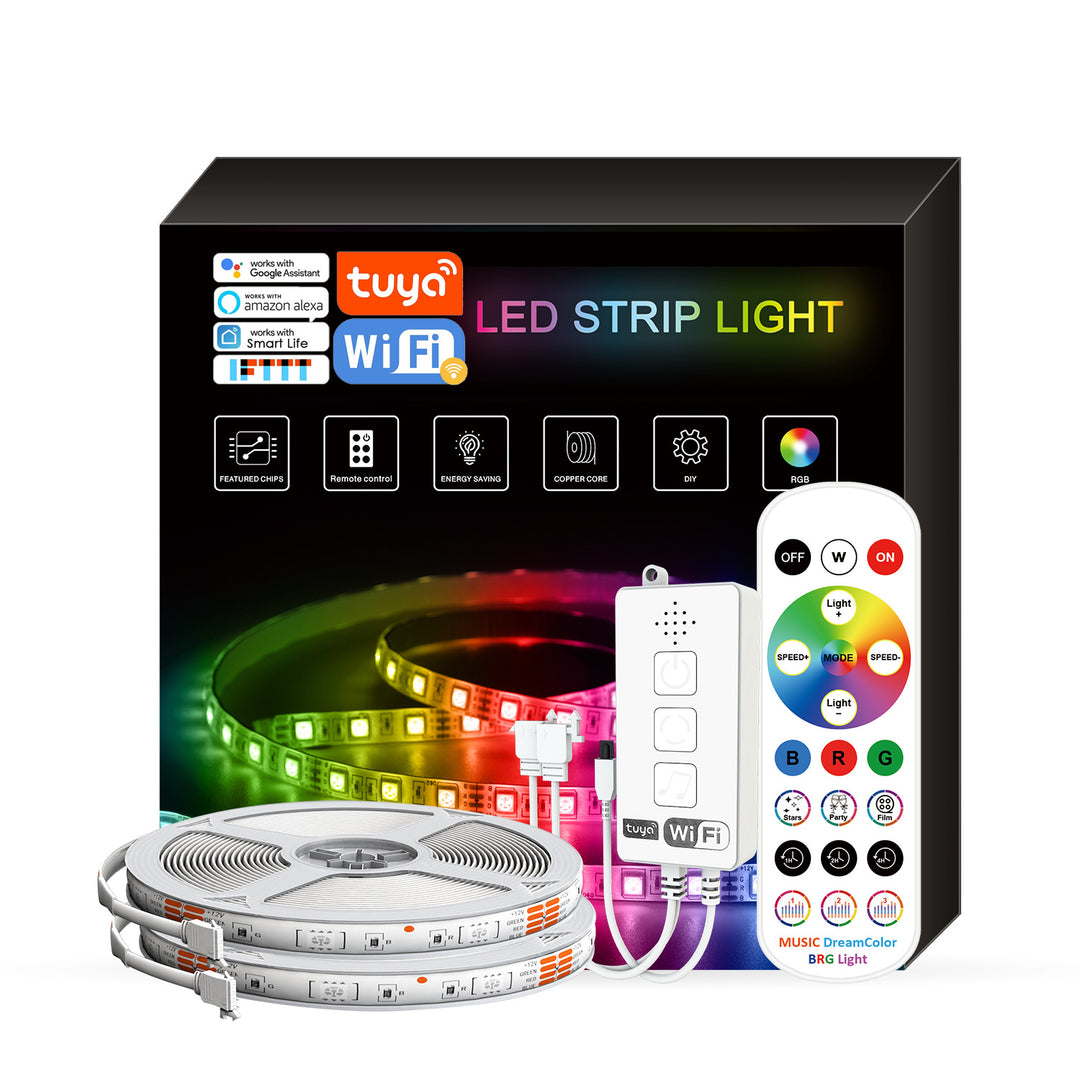 Chasing Effect Smart Wi-Fi LED Light Strips for Party, DIY Home Decora