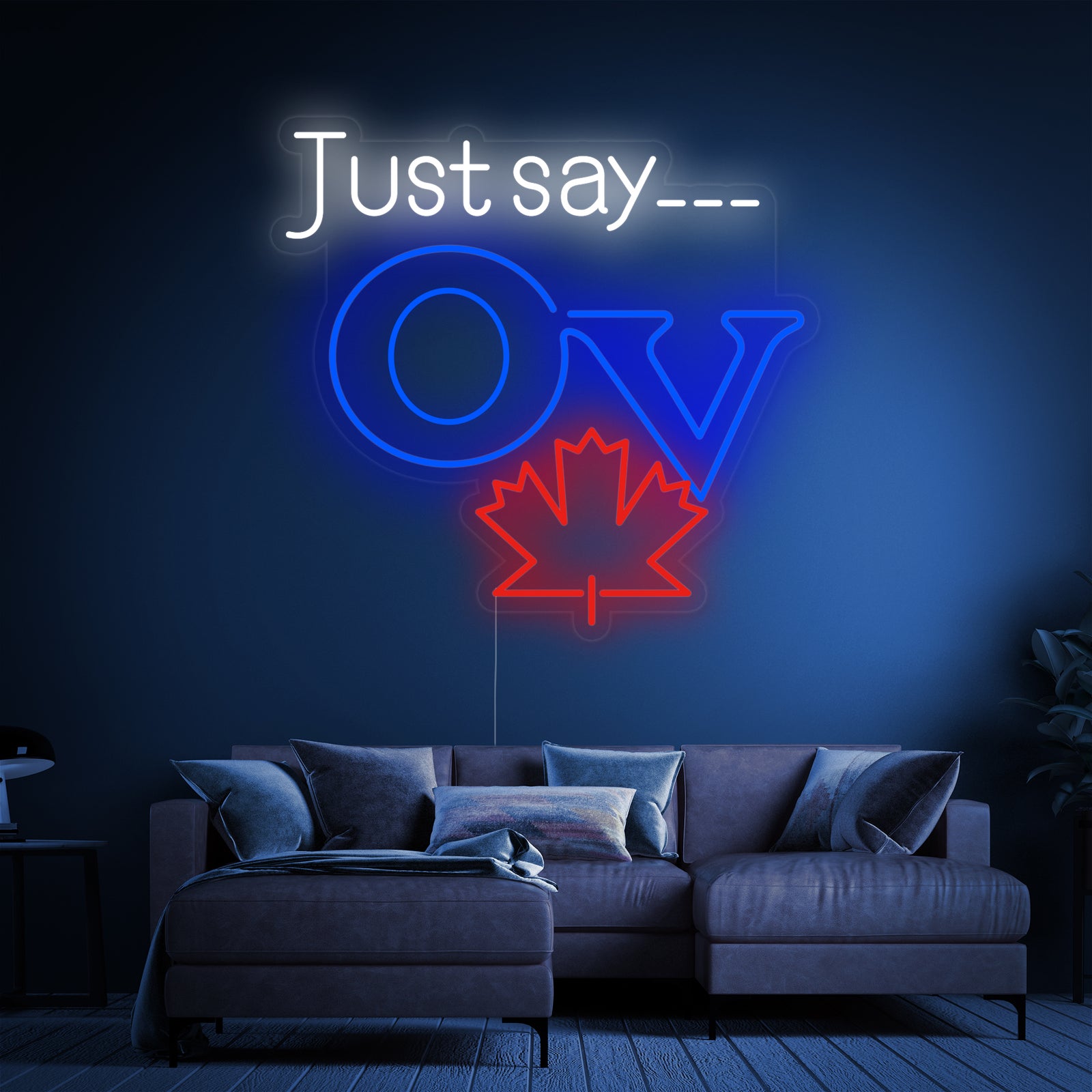 A clean graphic representation of the red, white, and yellow Old Vienna Beer Neon Sign design against a plain dark background, showing the full logo detail.