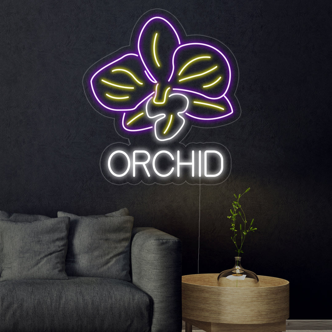 "Orchid Flower" Neon Sign