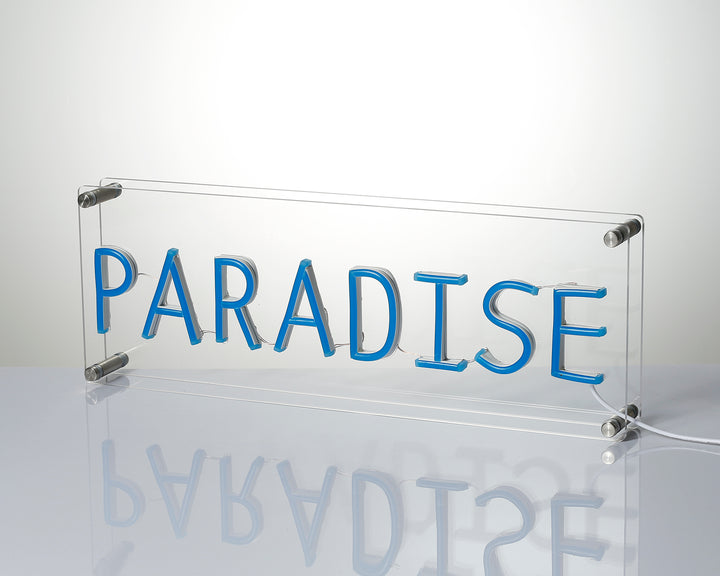 "Paradise" Desk LED Neon Sign