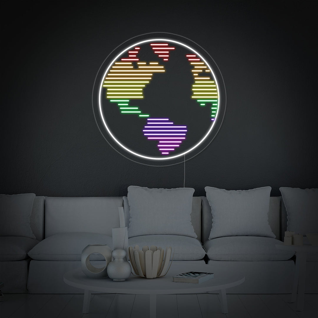 "Planet Earth" Neon Sign