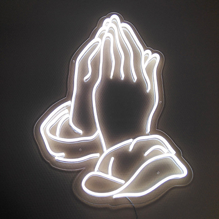 "Praying Hand" Neon Sign