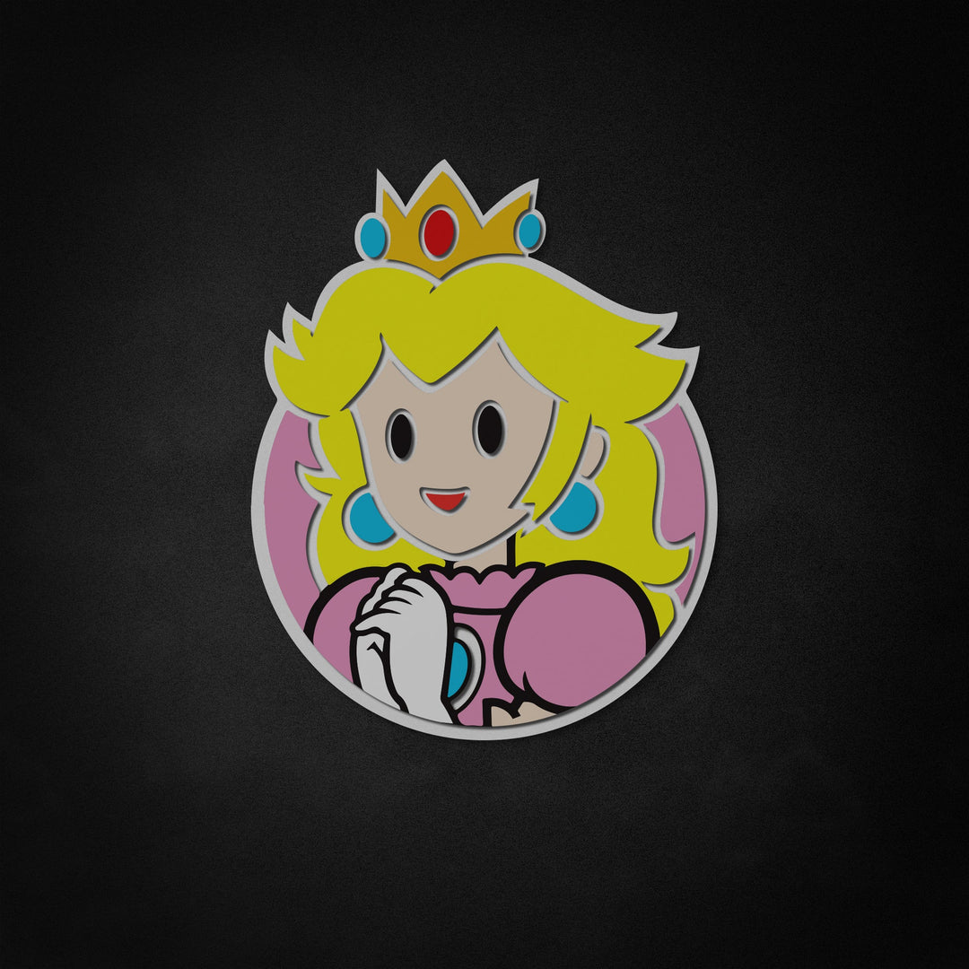 "Princess Peach" Neon Like Sign