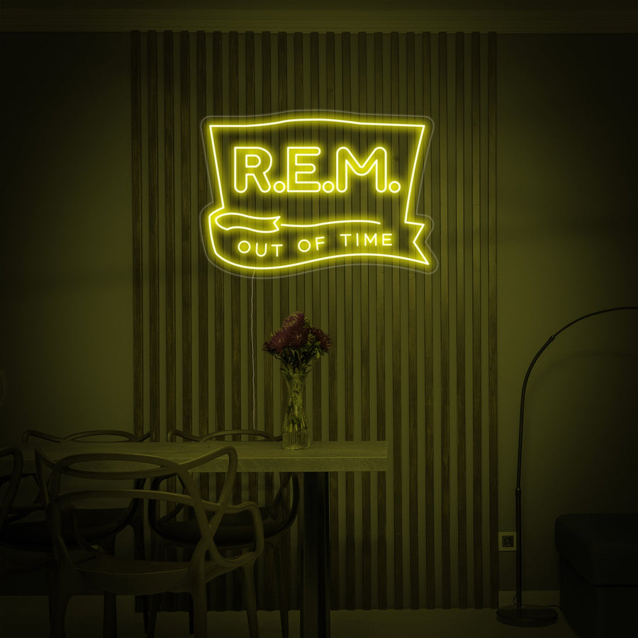 "R-E-M" Neon Sign