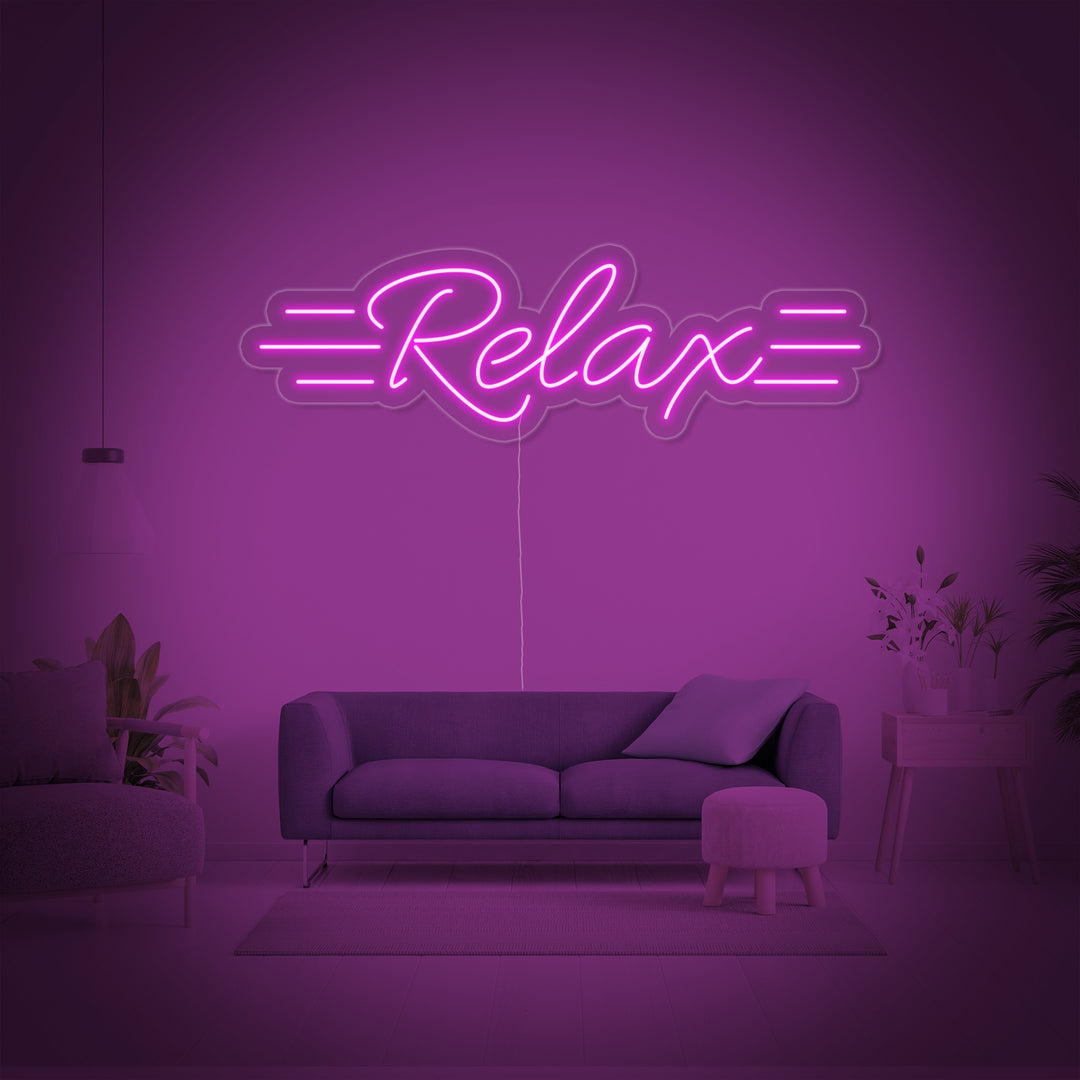 "Relax" Neon Sign