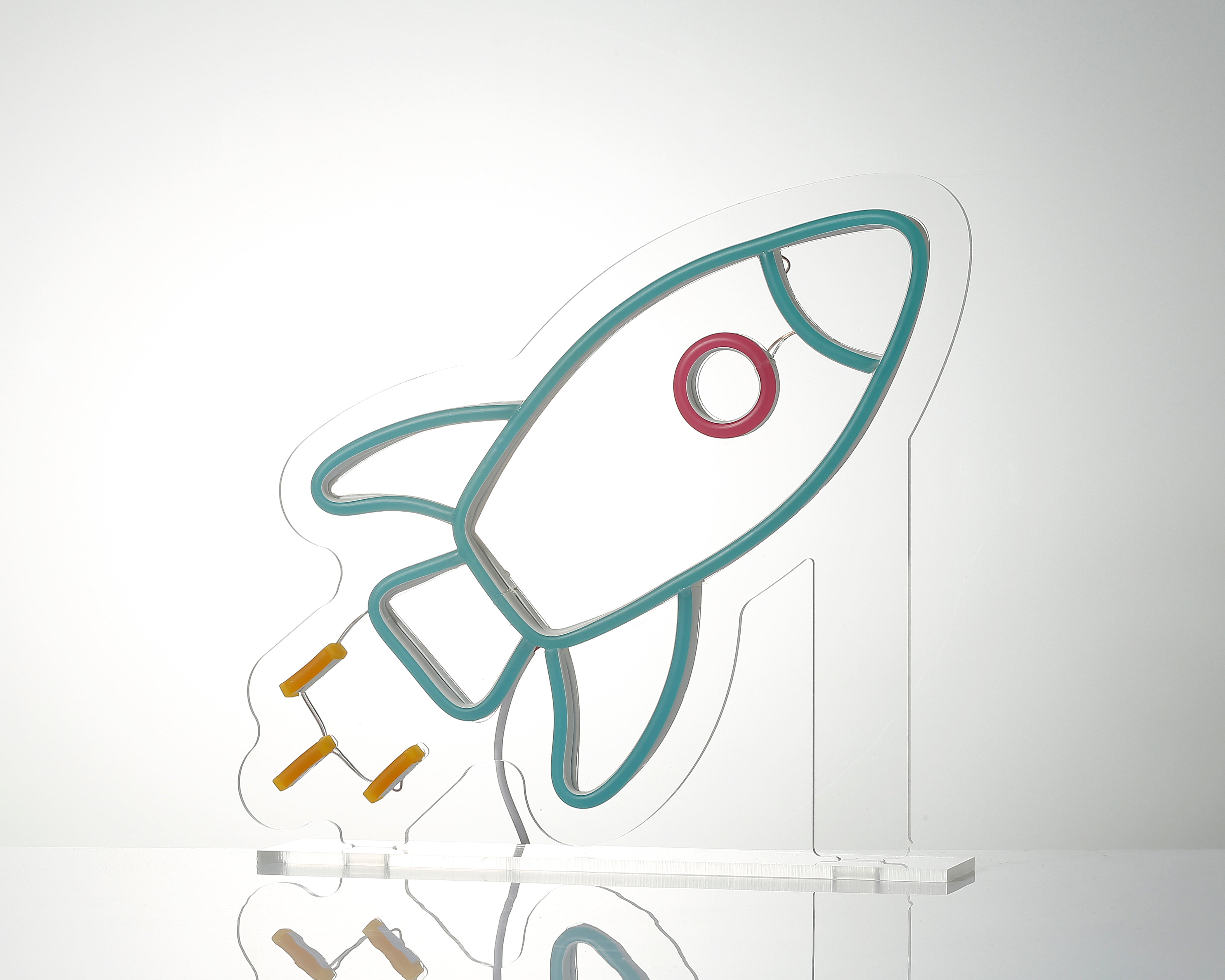 Rocket Desk LED Neon Sign