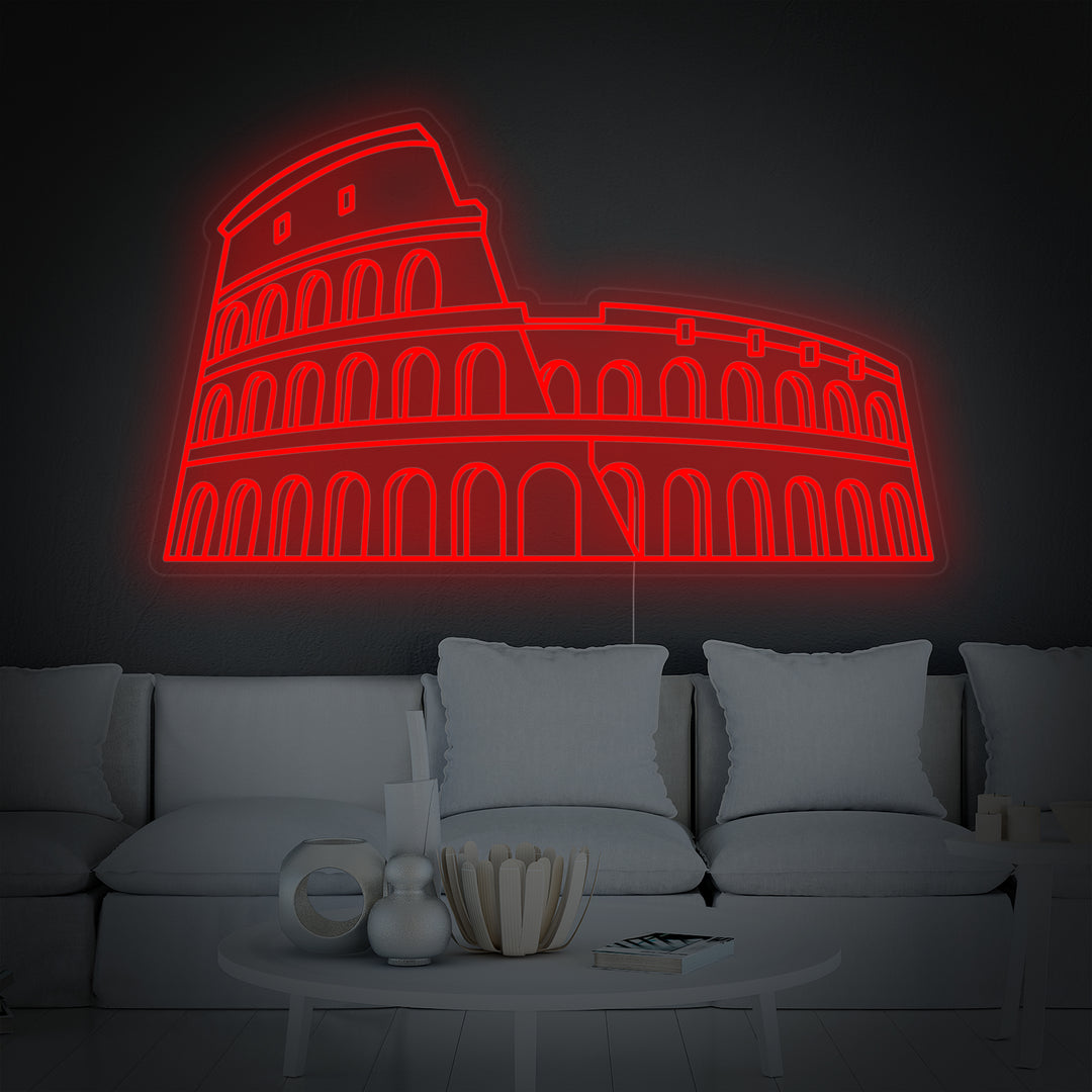 "Rome Colosseum" Neon Sign