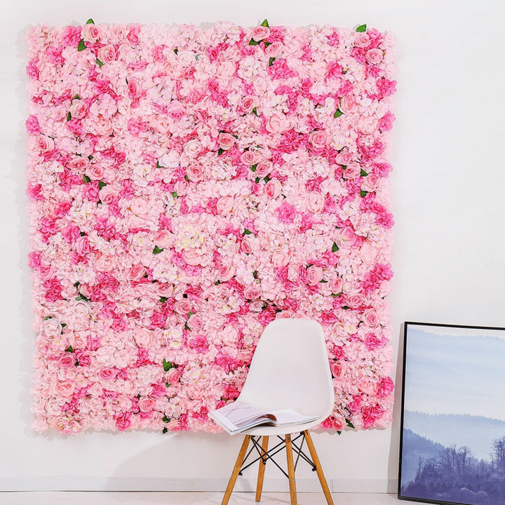 Pink and Rose Red Rose Flowers Wall, Rose Flowers Backdrop