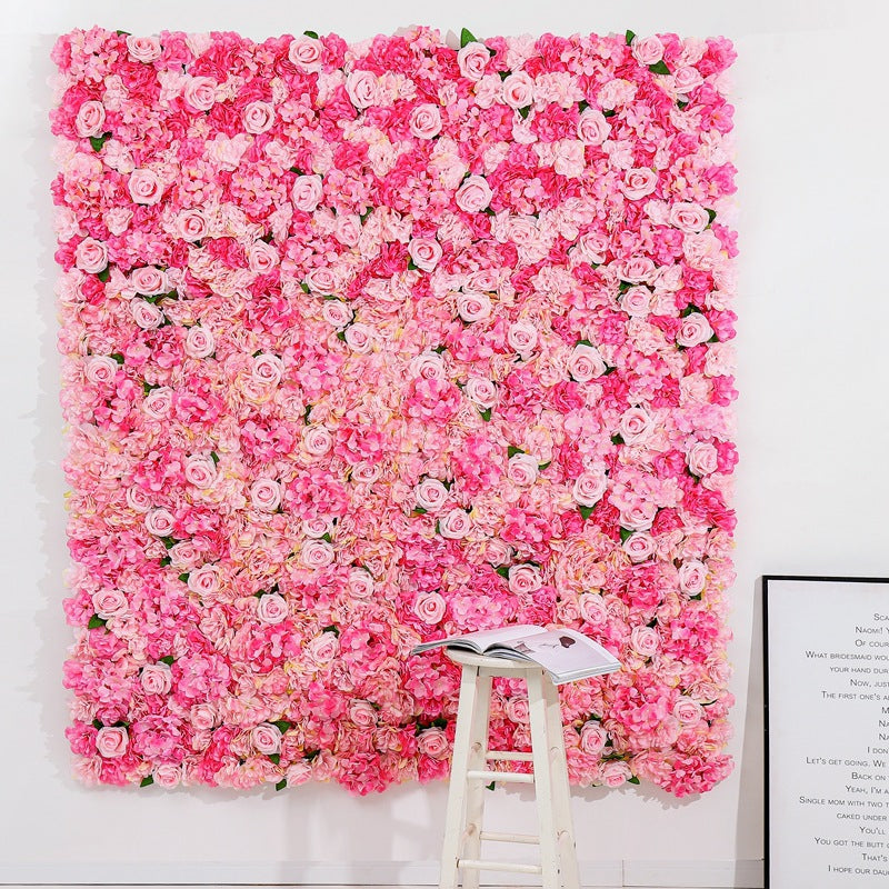 Pink and Rose Red Rose Flowers Wall, Wedding Backdrop