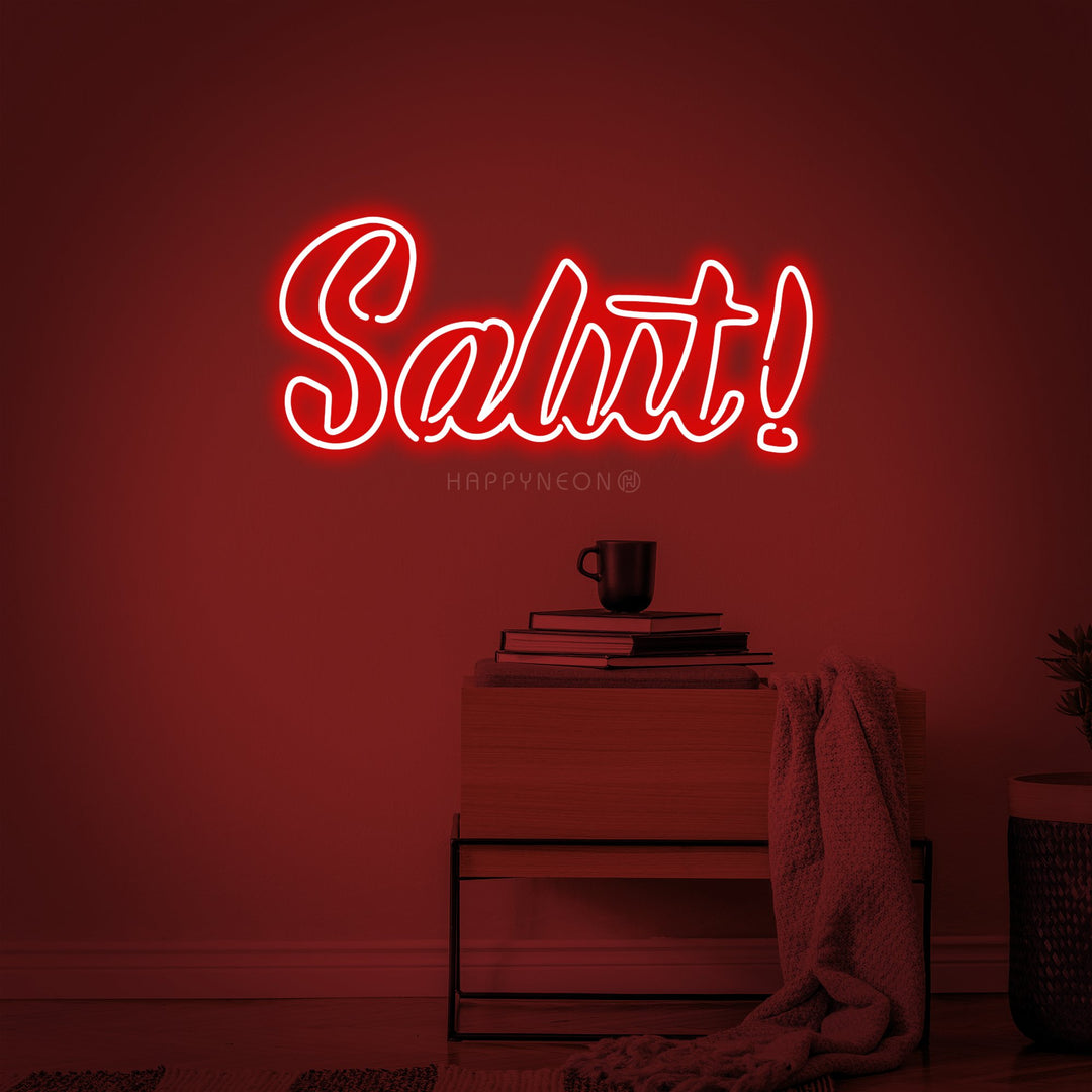 "SALUT (Hello)" Neon Sign
