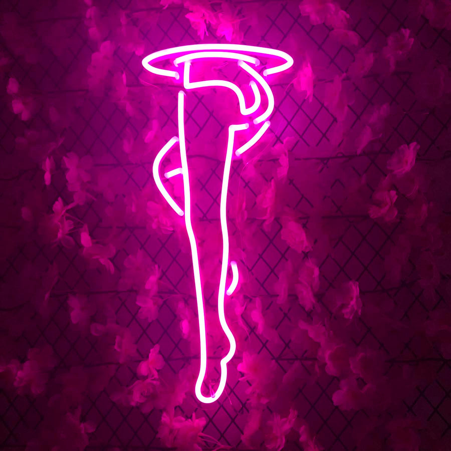 "Sexy Woman Leg" Neon Sign