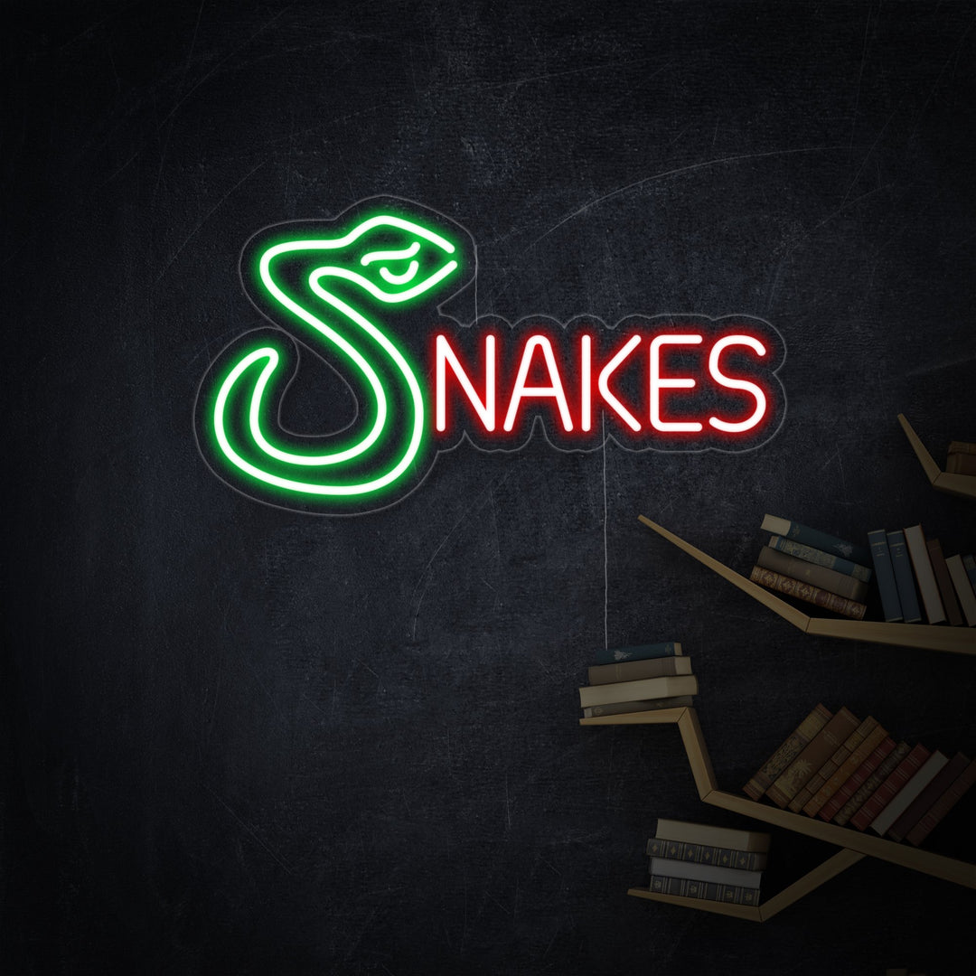 "Snakes" Neon Sign