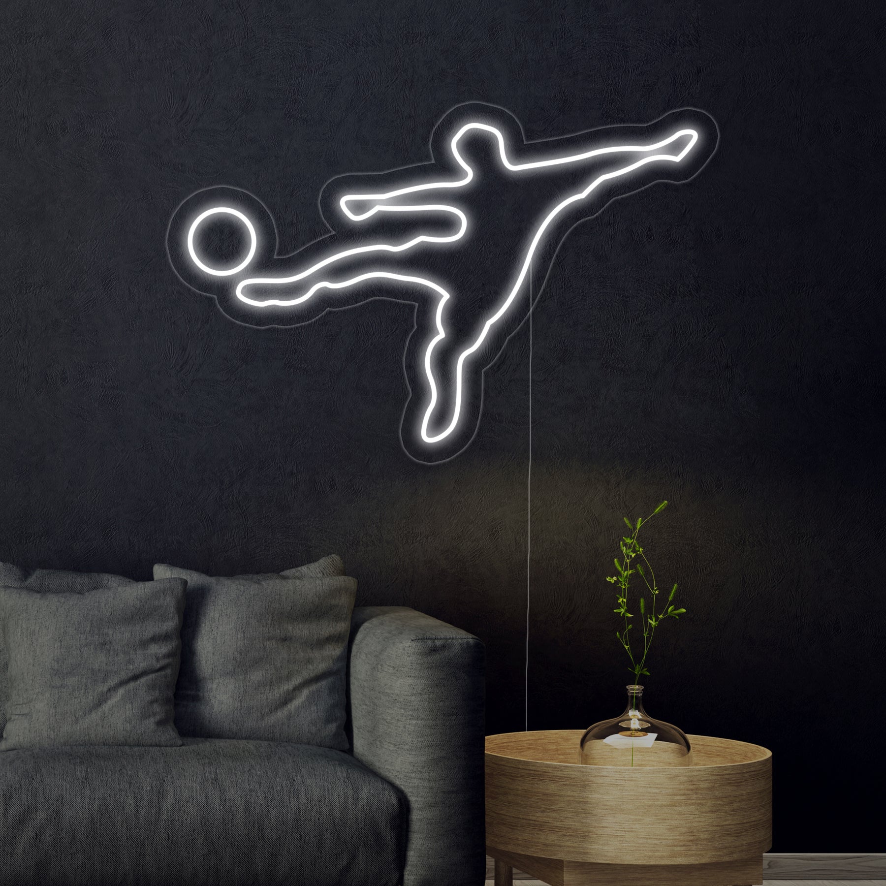 Soccer Player Neon Sign - HAPPYNEON – HAPPYNEON.COM