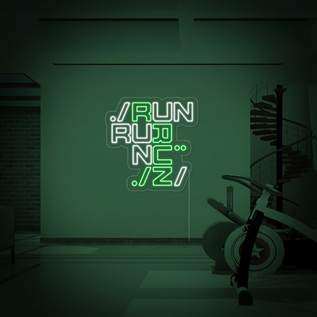 "Sports Run" Neon Sign