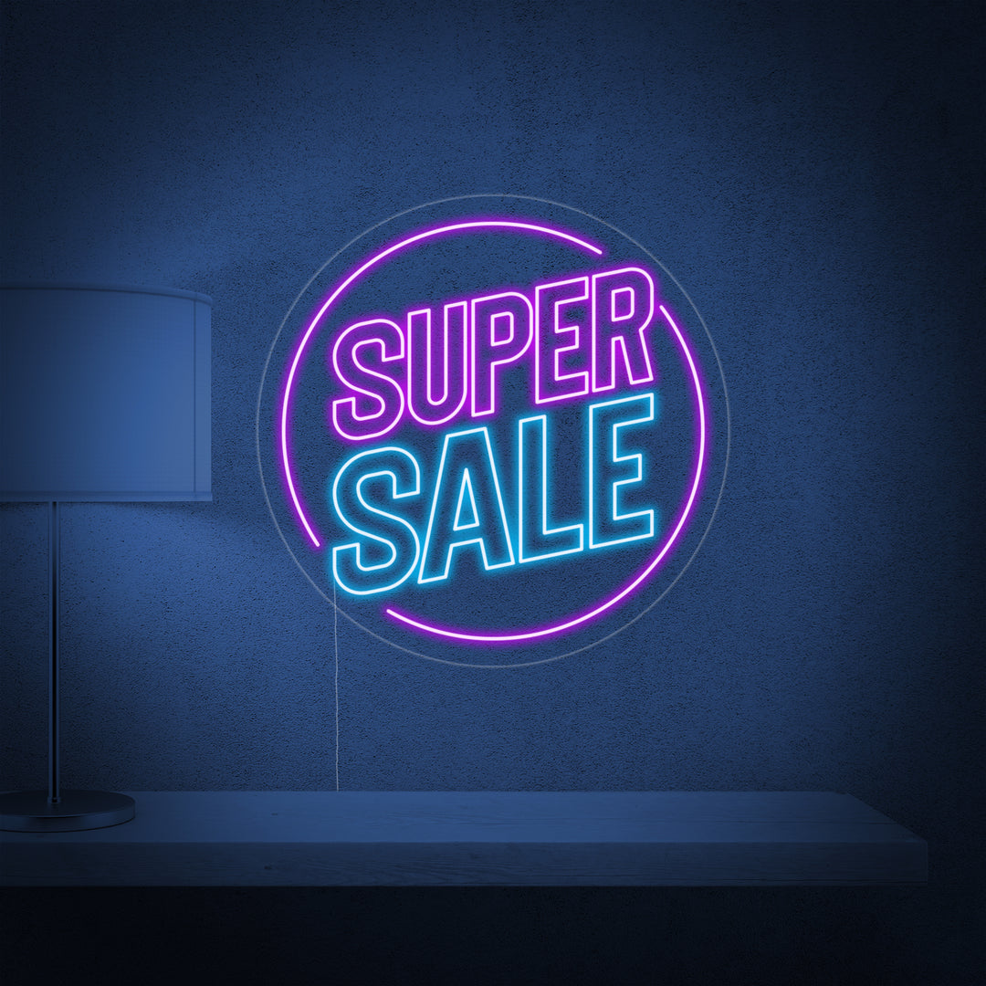 "Super Sale" Neon Sign