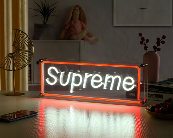 "Supre" Desk LED Neon Sign