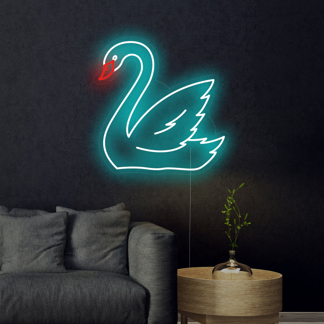 "Swan Animal" Neon Sign