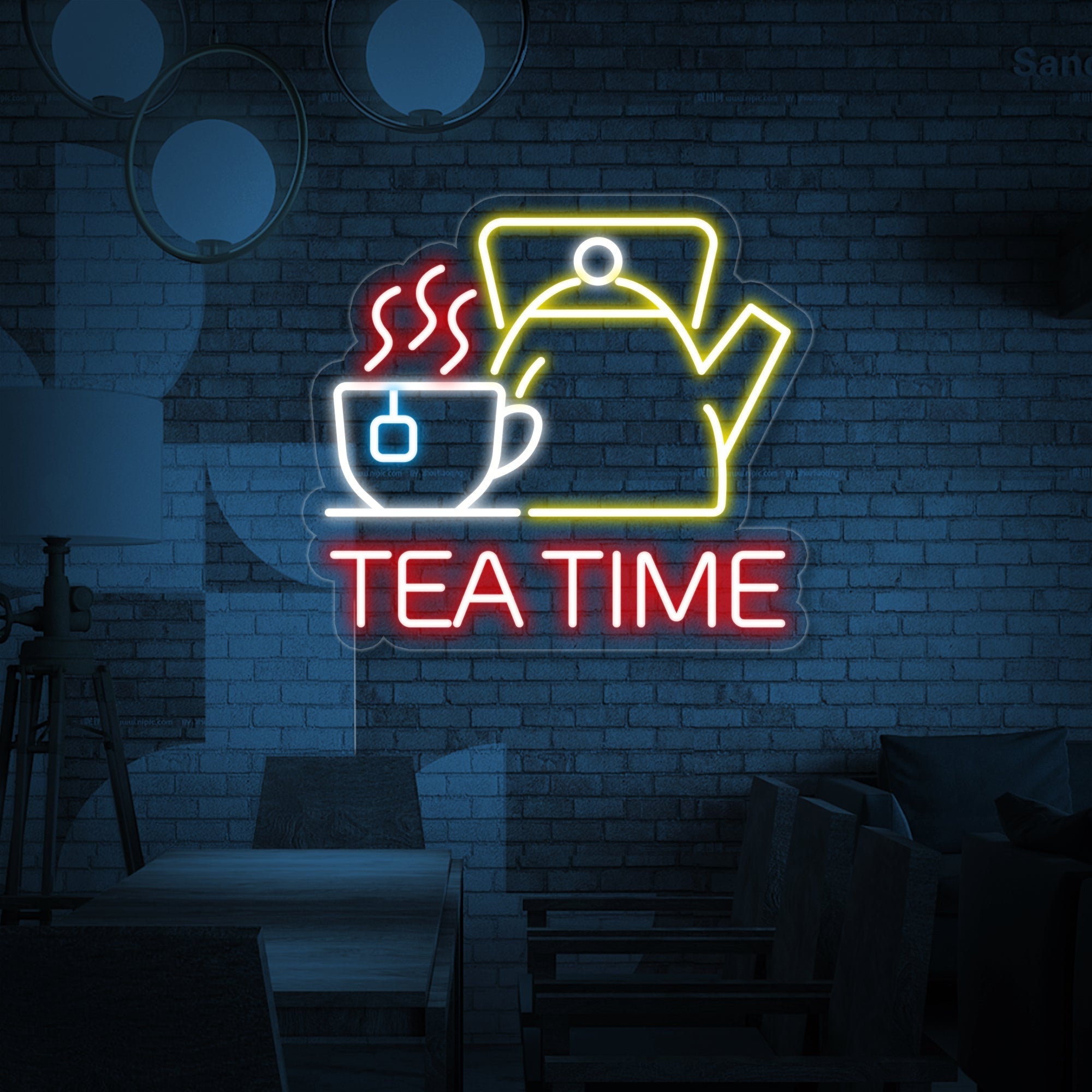 Tea Time Neon Sign - HAPPYNEON – HAPPYNEON.COM