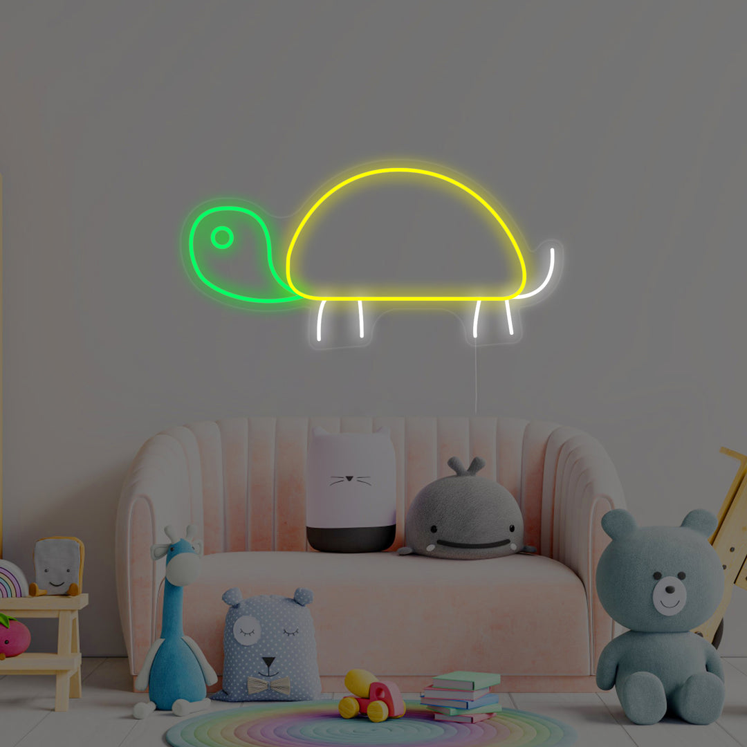 "Turtle, Kids Room Decor" Neon Sign