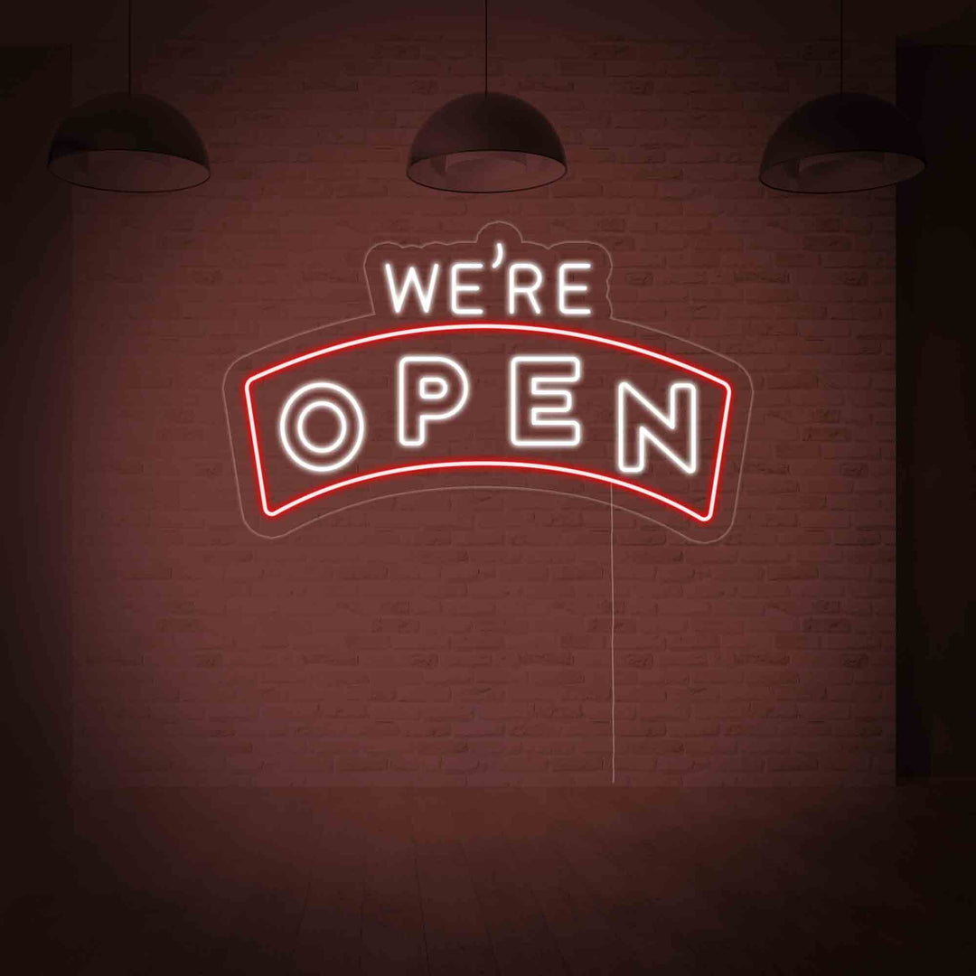 "We Are Open" Neon Sign