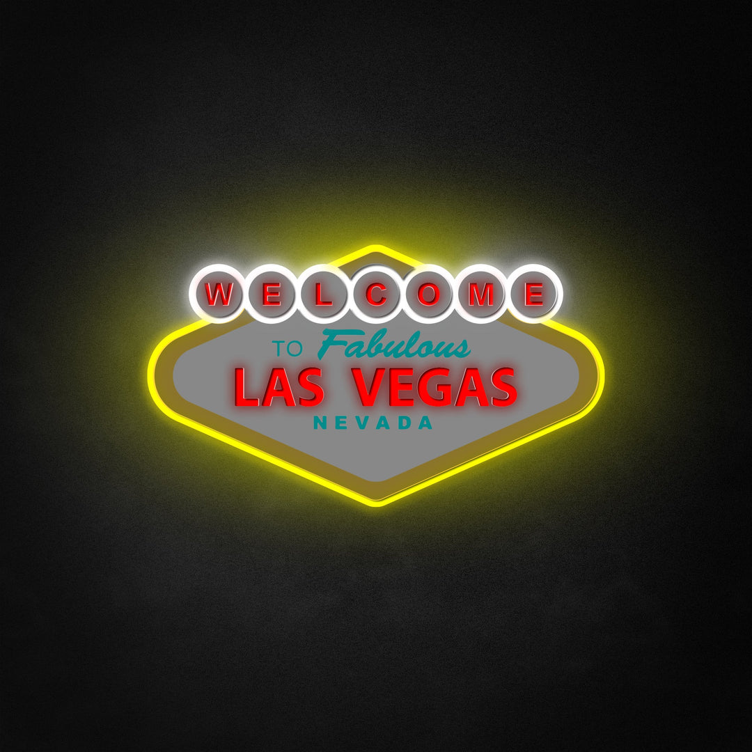 "Welcome To Fabulous Las Vegas" Neon Like Sign