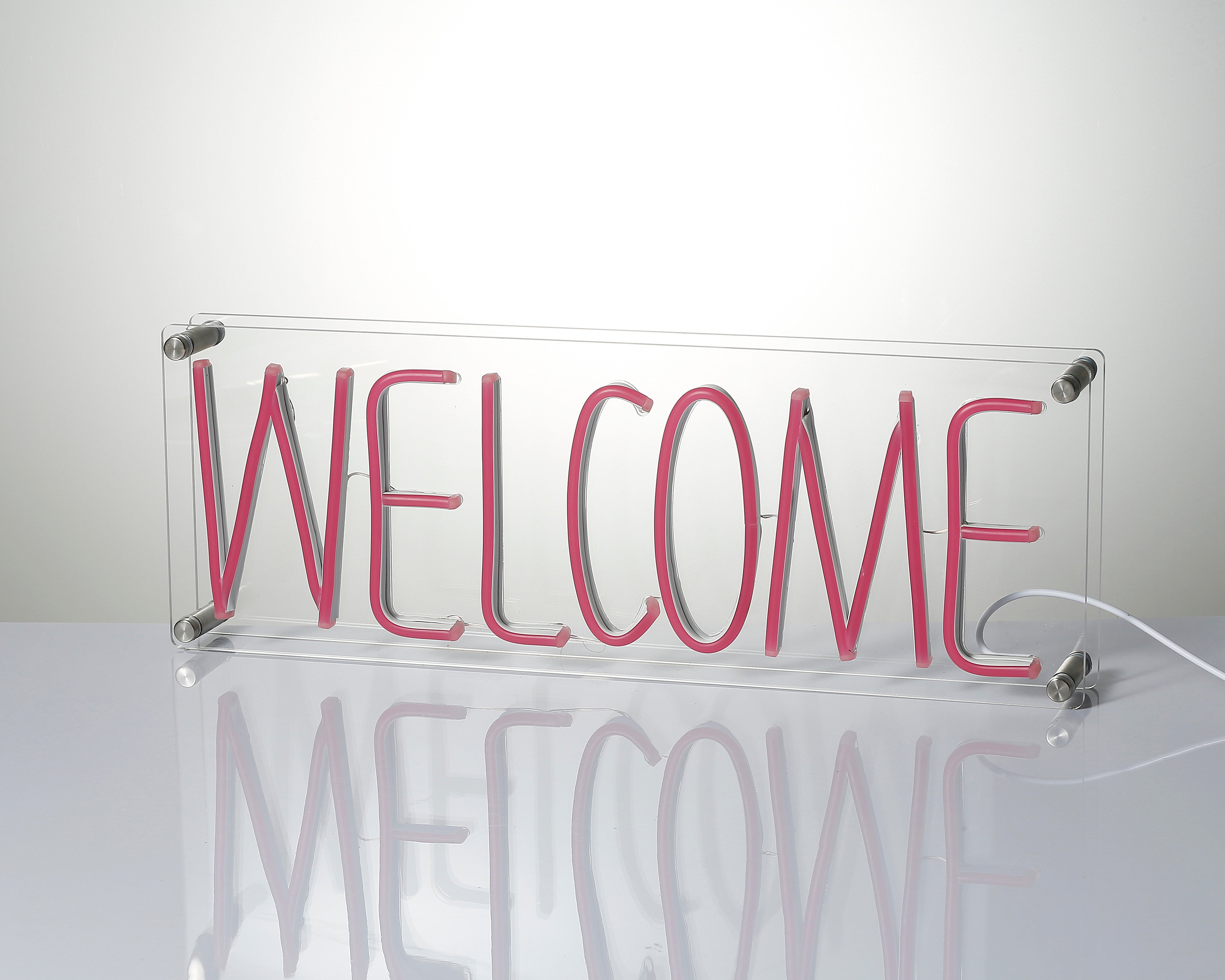 Welcome Desk LED Neon Sign