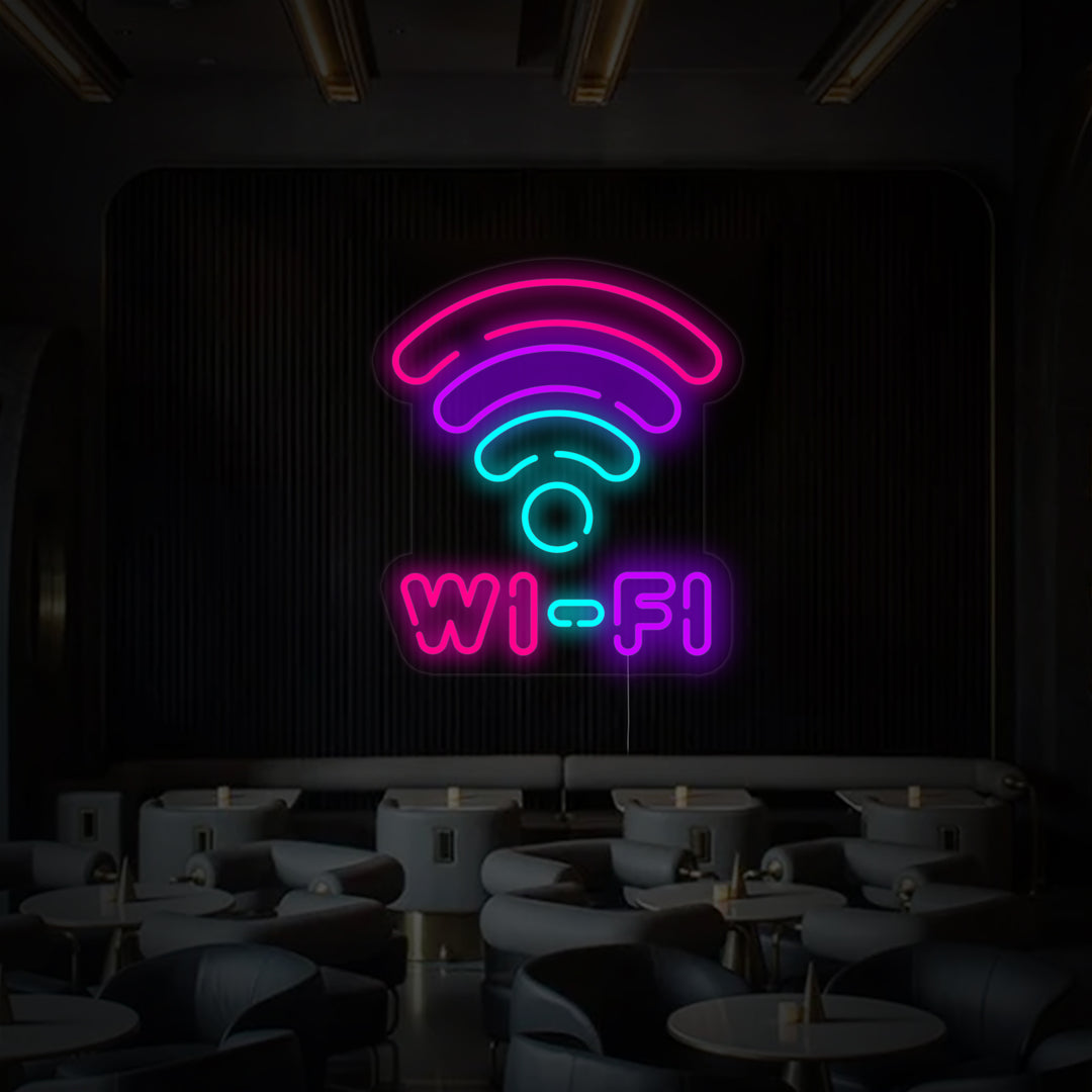 "Wifi Symbol" Neon Sign