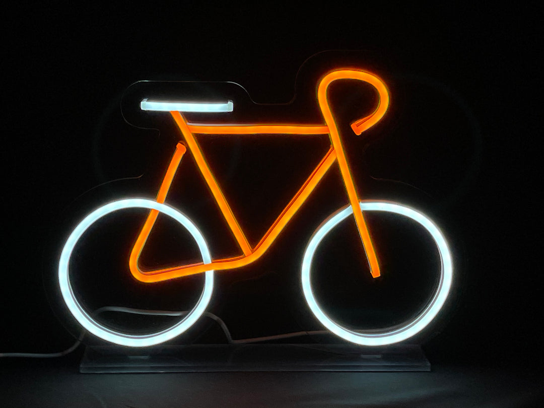 "Yellow Bike" Desk LED Neon Sign