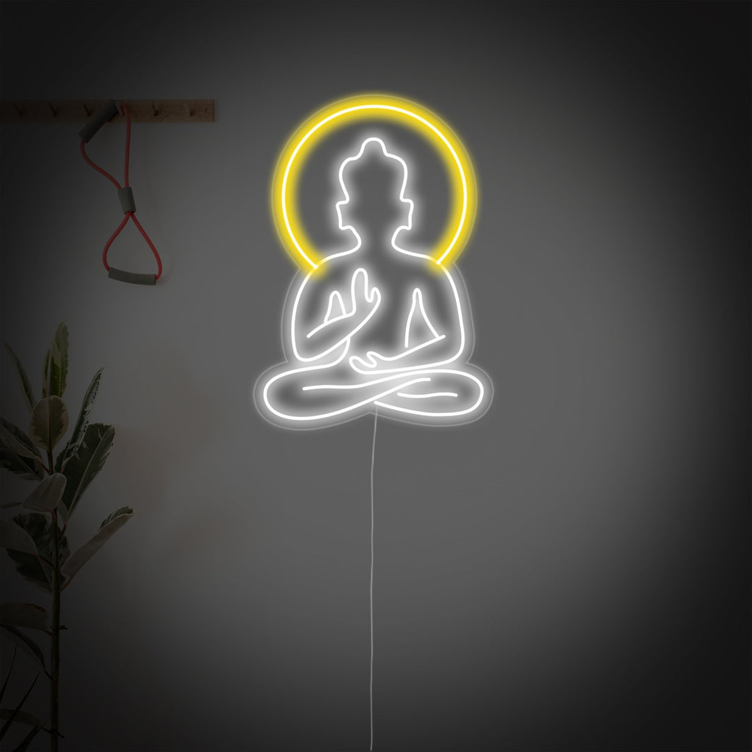 Yoga Buddha, Yoga Wall Art, Yoga Decor Neon Sign - HAPPYNEON –