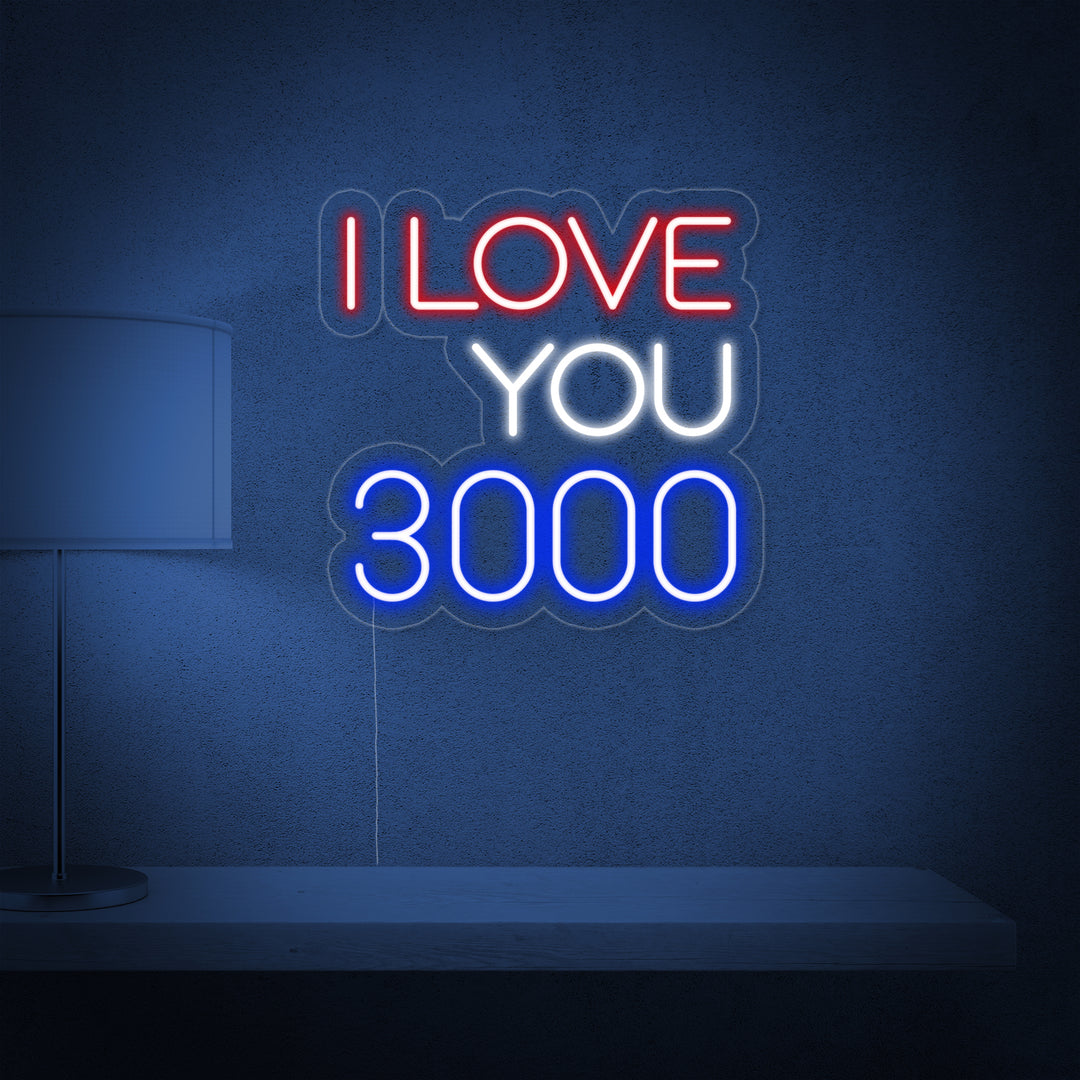 "I Love You 3000" Neon Sign