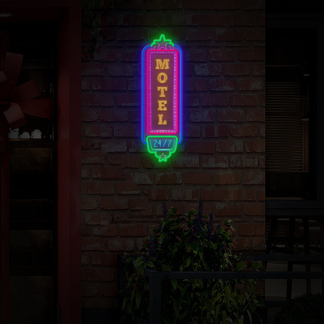 "Retro Motel" LED Neon Sign