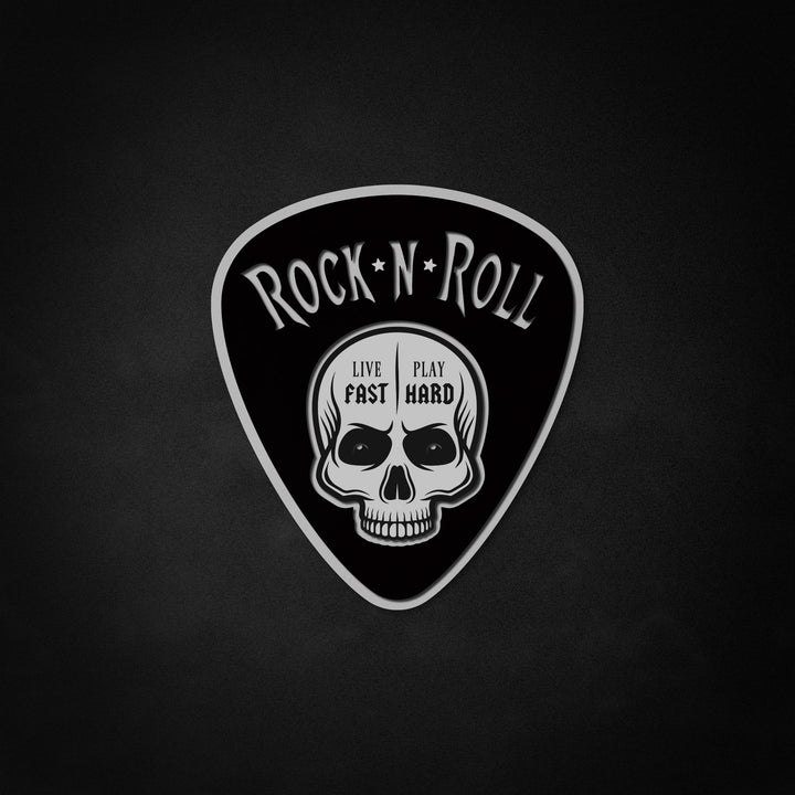 "Rock N Roll, Skull" Neon Like Sign