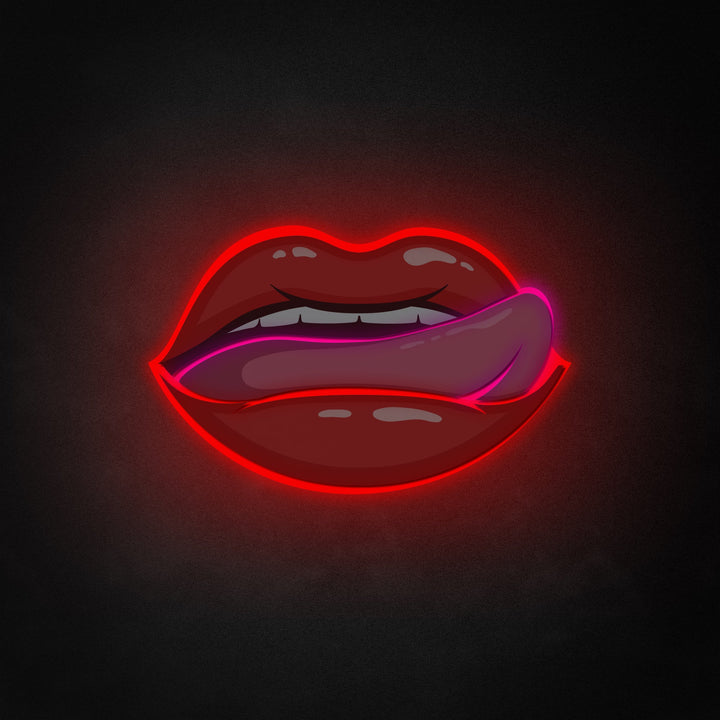"Sexy Female Lips" Neon Like Sign