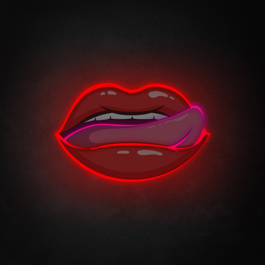 "Sexy Female Lips" Neon Like Sign