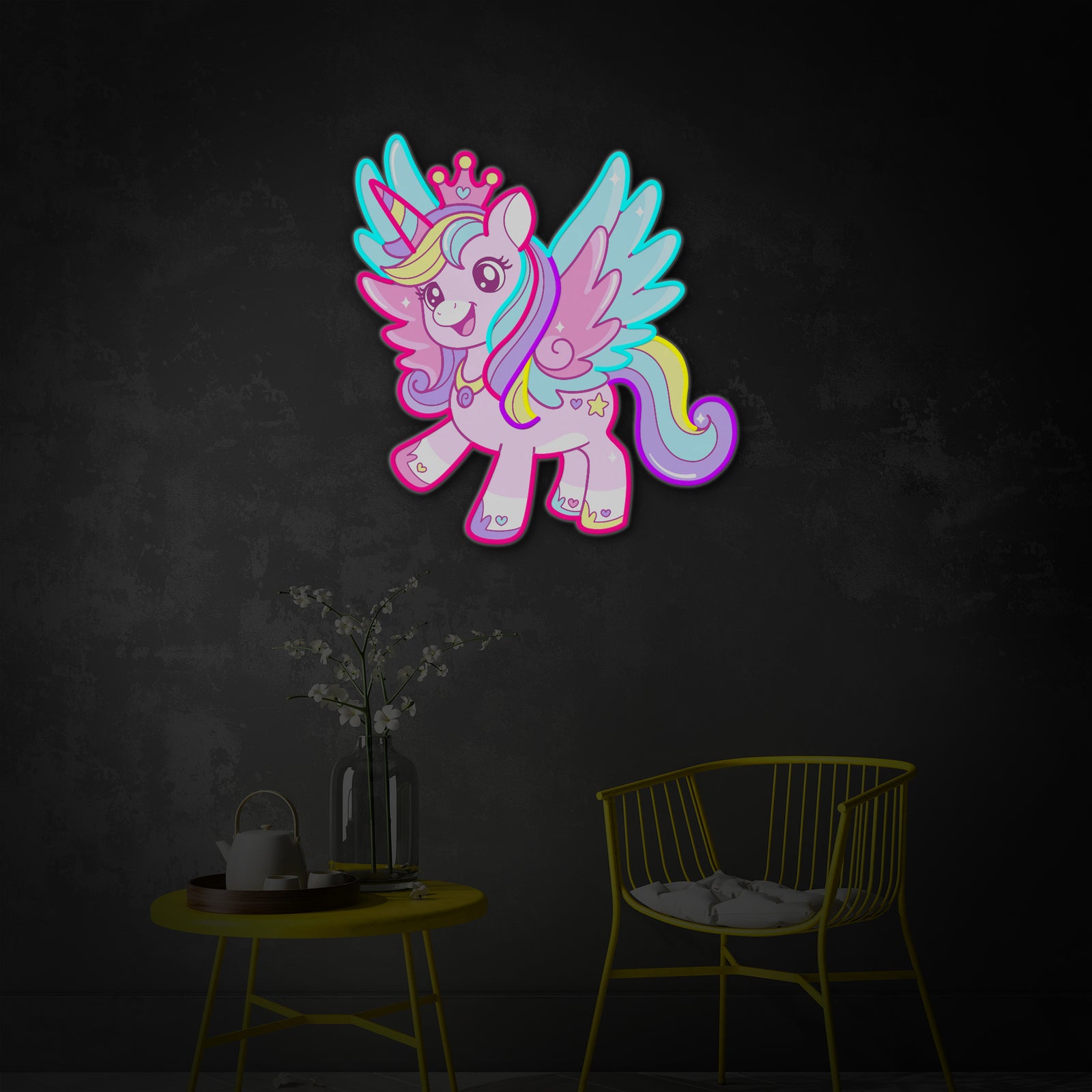 Unicorn LED Neon Sign, Unicorn Neon for Kids Room Decor neon sign design image