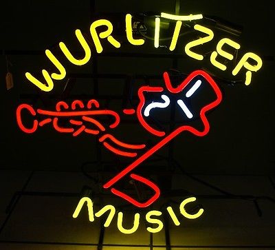 "Wurlittzer Music" Neon Sign