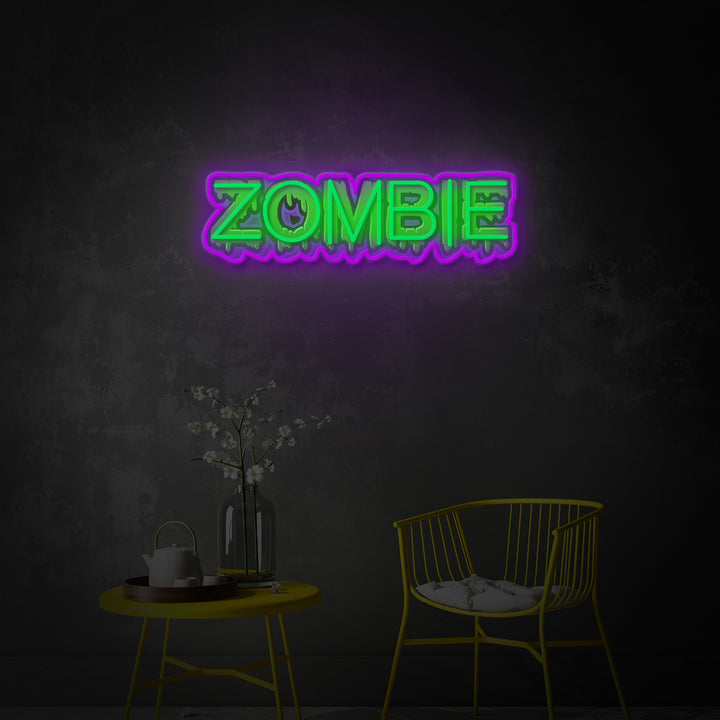 "Zombie" LED Neon Sign